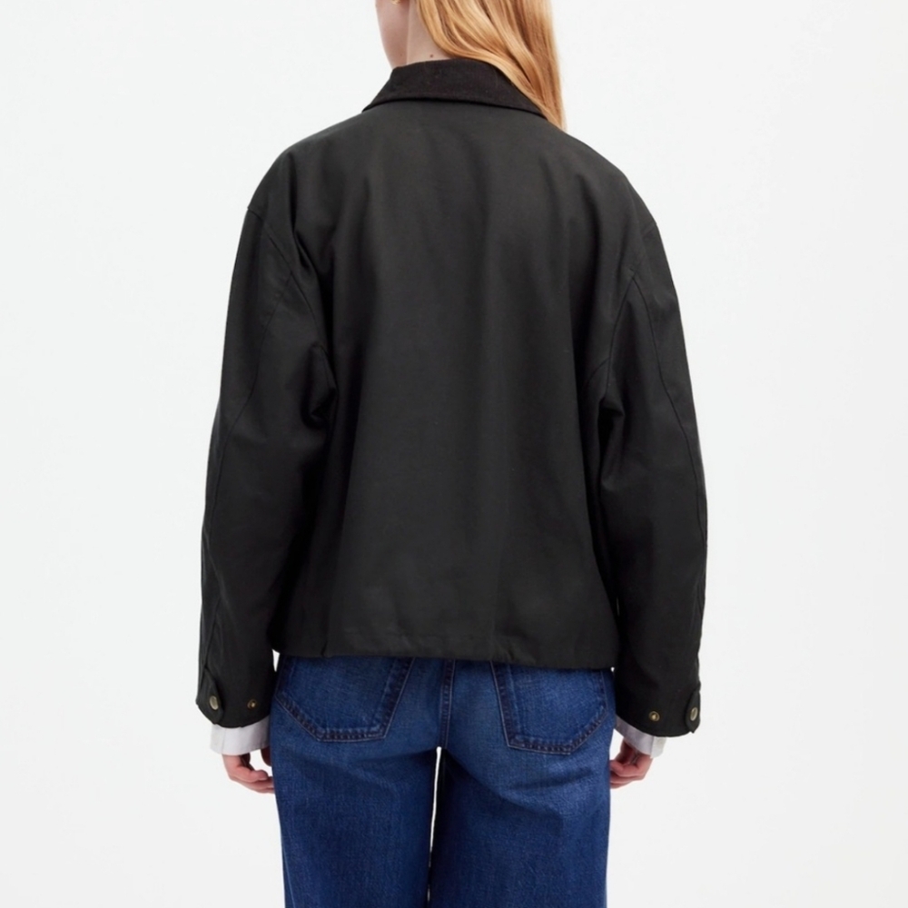Madewell Black Jacket with Gold Accents - Picture 4 of 12